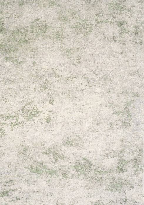 5' X 8' Cream And Green Abstract Area Rug