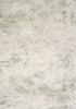 5' X 8' Cream And Green Abstract Area Rug