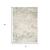 5' X 8' Cream And Green Abstract Area Rug