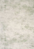 5' X 8' Cream And Green Abstract Area Rug