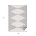 5' X 8' Gray And Beige Geometric Area Rug
