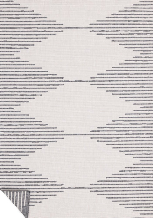 5' X 8' Gray And Beige Geometric Area Rug