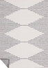 5' X 8' Gray And Beige Geometric Area Rug