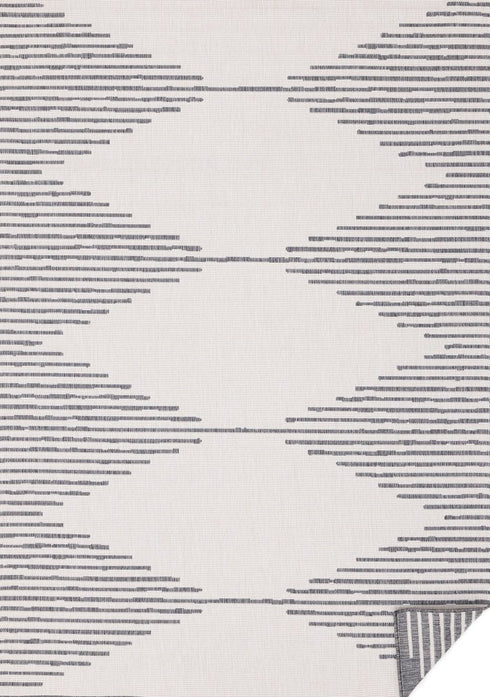 5' X 8' Gray And Beige Geometric Area Rug