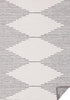 5' X 8' Gray And Beige Geometric Area Rug