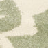 5' X 8' Green And Cream Botanical Leaves Area Rug