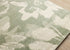 5' X 8' Green And Cream Botanical Leaves Area Rug