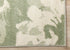 5' X 8' Green And Cream Botanical Leaves Area Rug