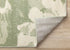 5' X 8' Green And Cream Botanical Leaves Area Rug