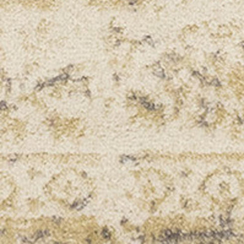 8' X 11' Cream And Beige Abstract Area Rug