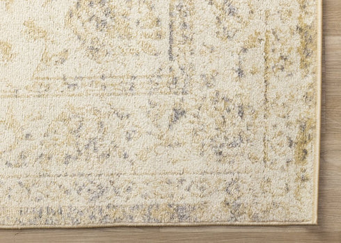 8' X 11' Cream And Beige Abstract Area Rug