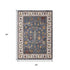 5' X 8' Blue Cream And Yellow Medallion Area Rug