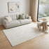 5' X 8' Cream And White Striped Area Rug