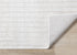 5' X 8' Cream And White Striped Area Rug