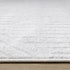 5' X 8' Cream And White Striped Area Rug