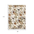 8' X 10' Cream Beige And Green Floral Area Rug