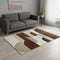 5' X 8' Cream Red And Brown Geometric Area Rug