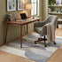8' X 11' Blue Cream And Brown Geometric Area Rug