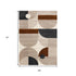 5' X 8' Cream Taupe And Red Geometric Area Rug