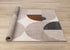 5' X 8' Cream Taupe And Red Geometric Area Rug