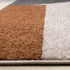5' X 8' Cream Taupe And Red Geometric Area Rug