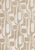 5' X 8' Cream And Beige Geometric Area Rug