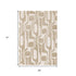 5' X 8' Cream And Beige Geometric Area Rug