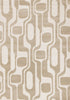 5' X 8' Cream And Beige Geometric Area Rug
