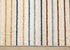 8' X 11' Cream Blue And Red Striped Area Rug