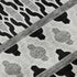 5' X 8' Black And Ivory Ikat Washable Area Rug With UV Protection