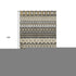8' X 10' Charcoal Ivory And Copper Ikat Washable Area Rug With UV Protection