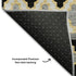 8' X 10' Charcoal Ivory And Copper Ikat Washable Area Rug With UV Protection