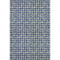 8' X 10' Blue And Ivory Geometric Washable Area Rug With UV Protection