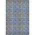 8' X 10' Blue And Ivory Geometric Washable Area Rug With UV Protection