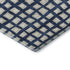 8' X 10' Blue And Ivory Geometric Washable Area Rug With UV Protection