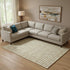 8' X 10' Gold And Ivory Geometric Washable Area Rug With UV Protection