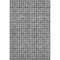 5' X 8' Graphite And Silver Geometric Washable Area Rug With UV Protection
