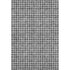 5' X 8' Graphite And Silver Geometric Washable Area Rug With UV Protection