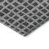 5' X 8' Graphite And Silver Geometric Washable Area Rug With UV Protection