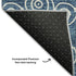 5' X 8' Blue And Ivory Polka Dot Washable Area Rug With UV Protection