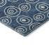 5' X 8' Blue And Ivory Polka Dot Washable Area Rug With UV Protection