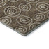 8' Brown And Ivory Polka Dot Washable Round Rug With UV Protection