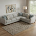 8' X 10' Brown And Ivory Polka Dot Washable Area Rug With UV Protection
