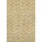 5' X 8' Gold And Ivory Polka Dot Washable Area Rug With UV Protection