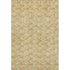 5' X 8' Gold And Ivory Polka Dot Washable Area Rug With UV Protection