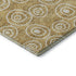 5' X 8' Gold And Ivory Polka Dot Washable Area Rug With UV Protection