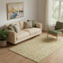 5' X 8' Gold And Ivory Polka Dot Washable Area Rug With UV Protection