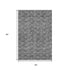 5' X 8' Gray And Silver Polka Dot Washable Area Rug With UV Protection