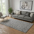 5' X 8' Gray And Silver Polka Dot Washable Area Rug With UV Protection