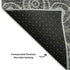 8' Gray And Silver Polka Dot Washable Round Rug With UV Protection
